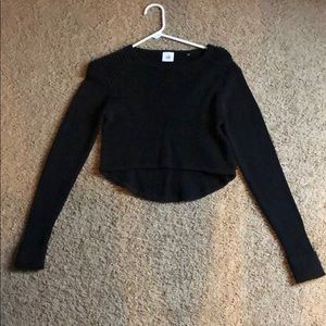 Cabi cropped black sweater